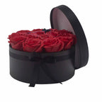 Caixa de Presente - Flores de Sabão 14 Rosas Vermelhas - Redonda