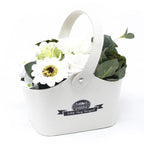 Cesta Bouquet de Flores de Sabão – Pequena – Rosa Pacífico