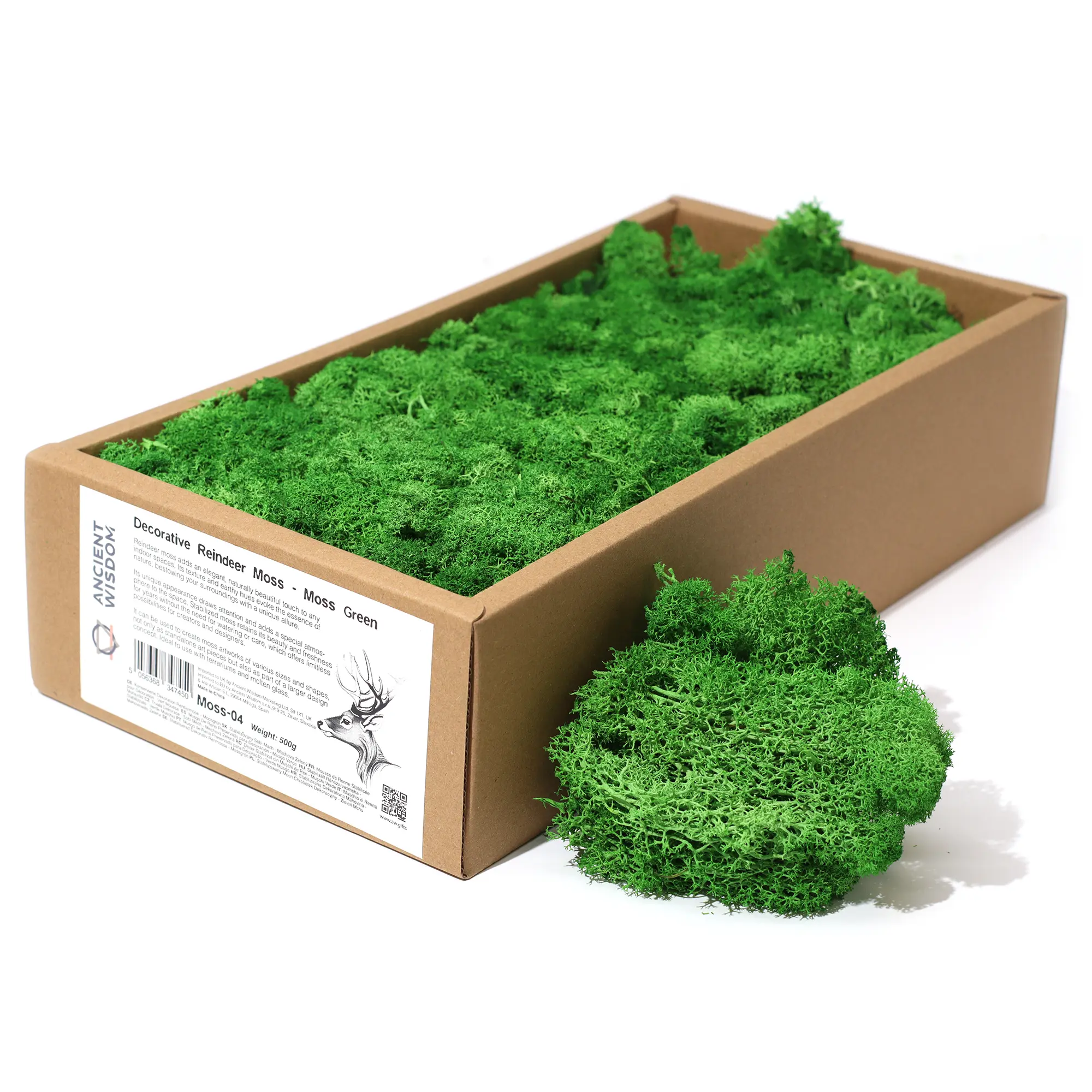 Musgo Decorativo - Verde - (aprox. 500g)
