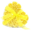 Set de 24 flores de sabão - rosas amarelas