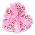 Set de 24 flores de sabão - rosas rosa
