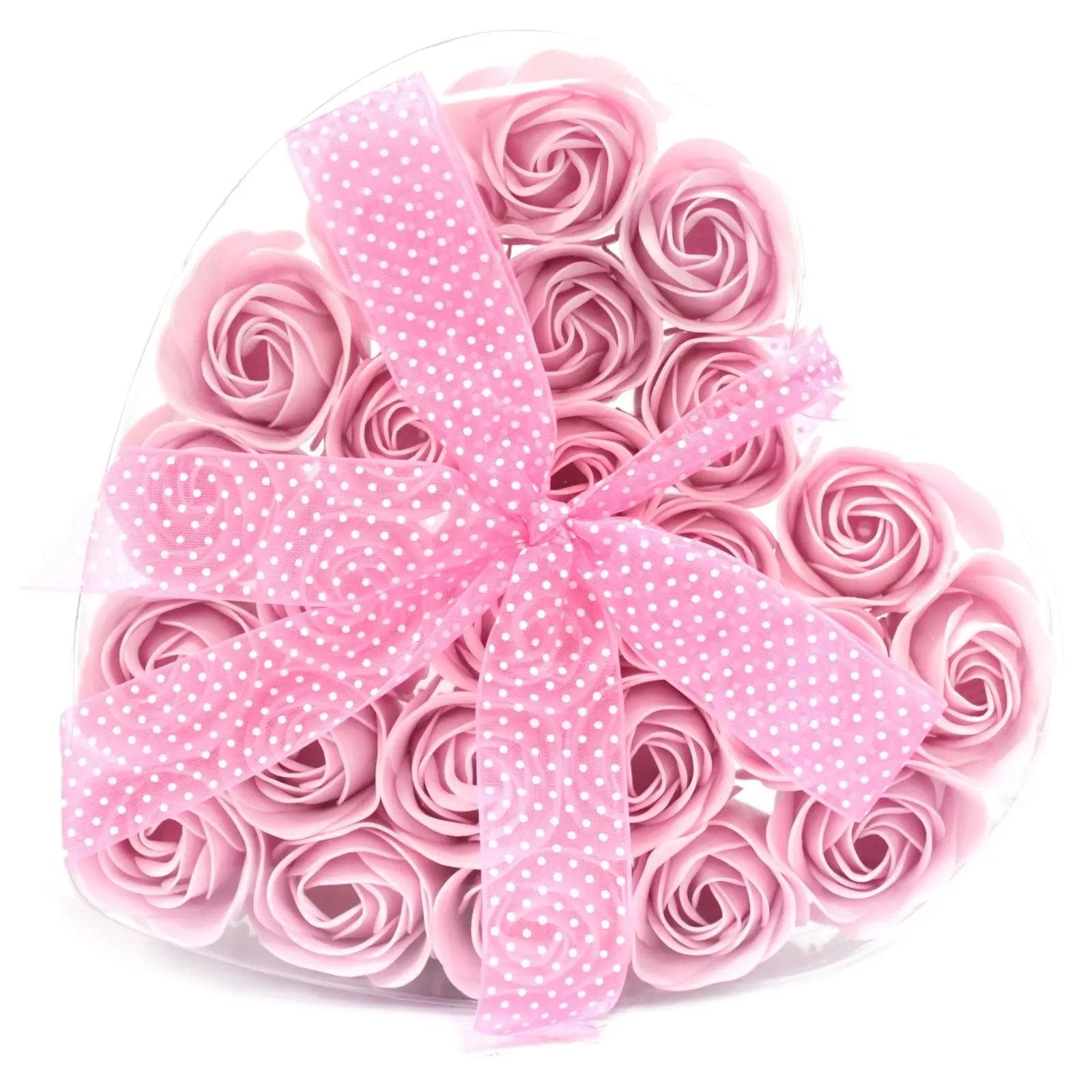 Set de 24 flores de sabão - rosas rosa