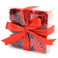 Set de 9 flores de sabão - Rosas vermelhas