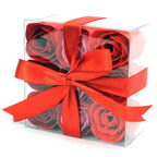 Set de 9 flores de sabão - Rosas vermelhas