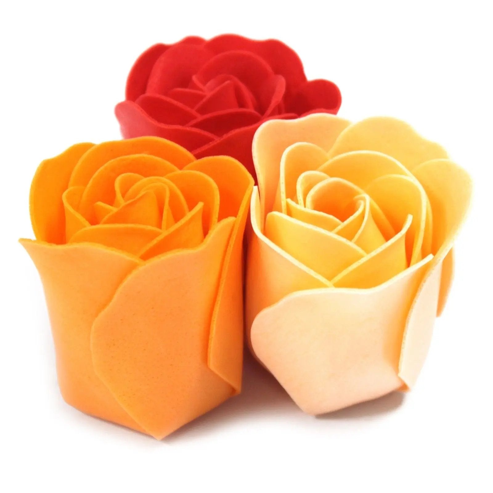 Set de 9 flores de sabão em caixa - rosas pêssego