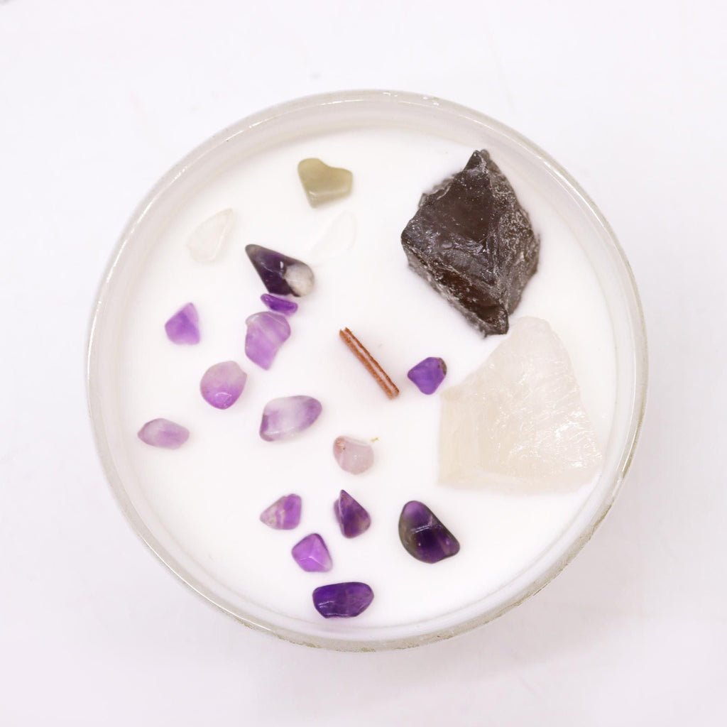 Vela de Cristal de Chakra - Chakra Coroa