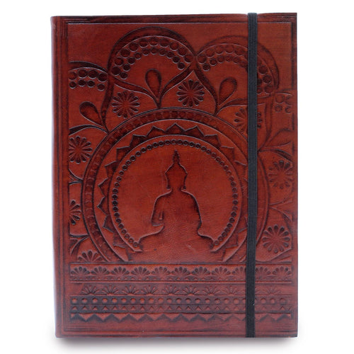 Caderno Médio com Elástico - Mandala Tibetano