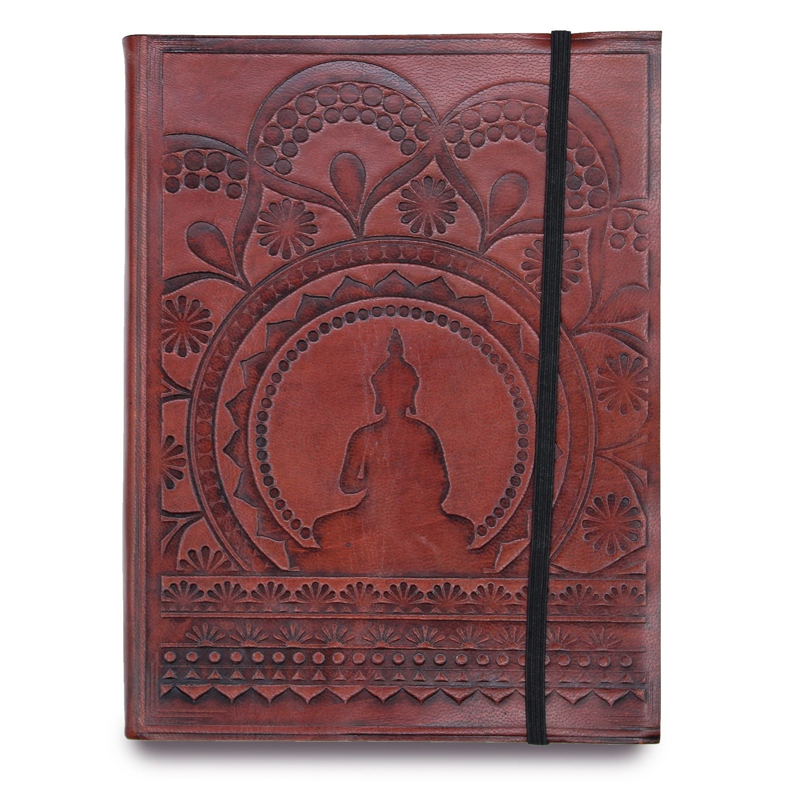 Caderno Médio com Elástico - Mandala Tibetano