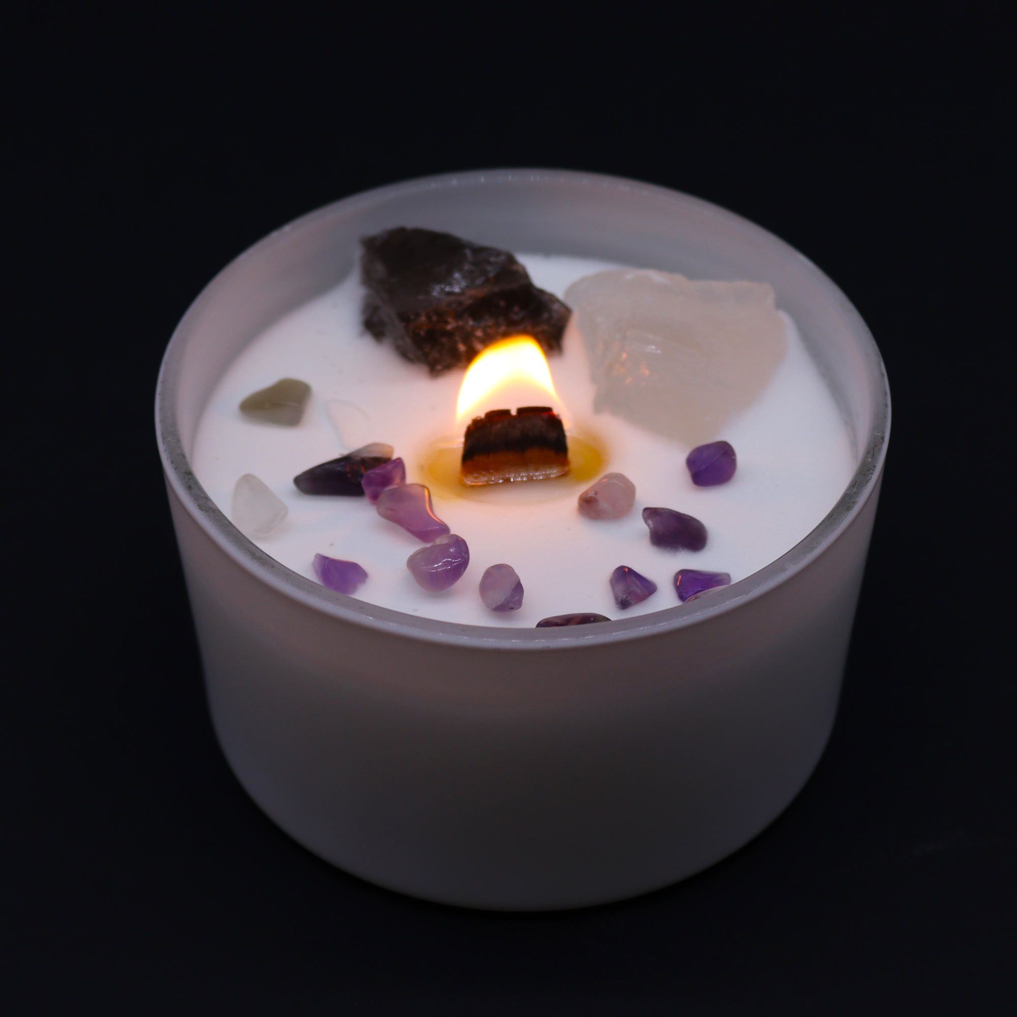 Vela de Cristal de Chakra - Chakra Coroa