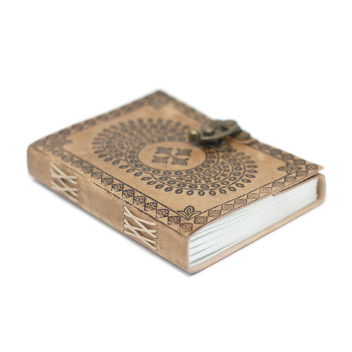 Caderno de Couro - Diário Estilo Vintage 18x13cm