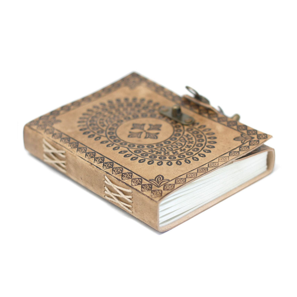 Caderno de Couro - Diário Estilo Vintage 18x13cm