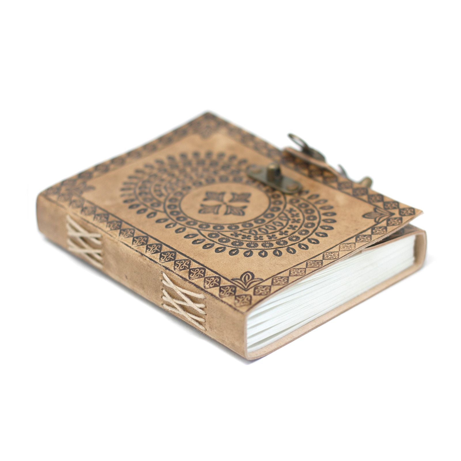 Caderno de Couro - Diário Estilo Vintage 18x13cm