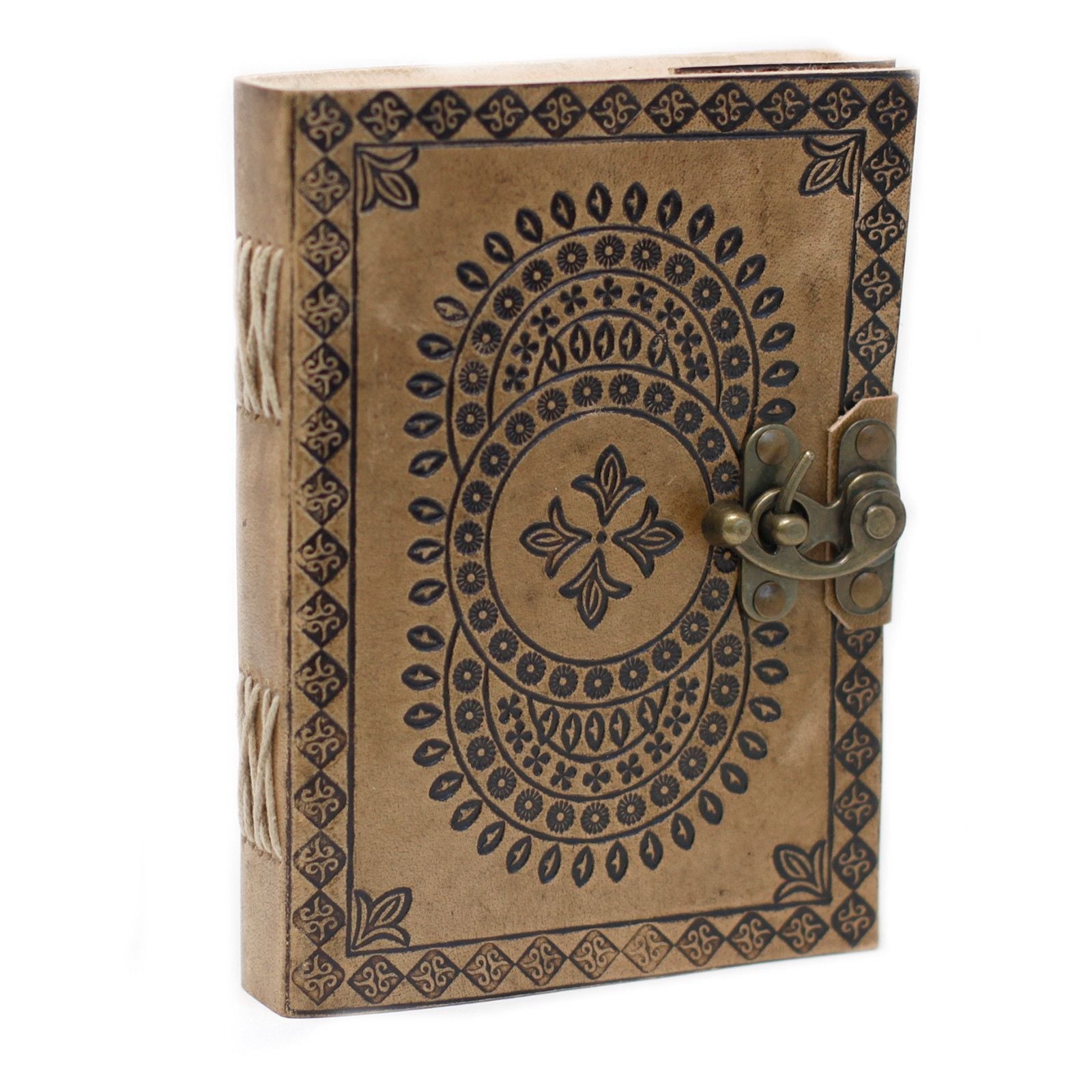 Caderno de Couro - Diário Estilo Vintage 18x13cm