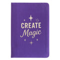 Caderno de Veludo Roxo - 80 páginas - Cria Magia