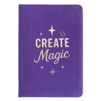 Caderno de Veludo Roxo - 80 páginas - Cria Magia