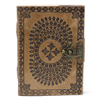 Caderno de Couro - Diário Estilo Vintage 18x13cm