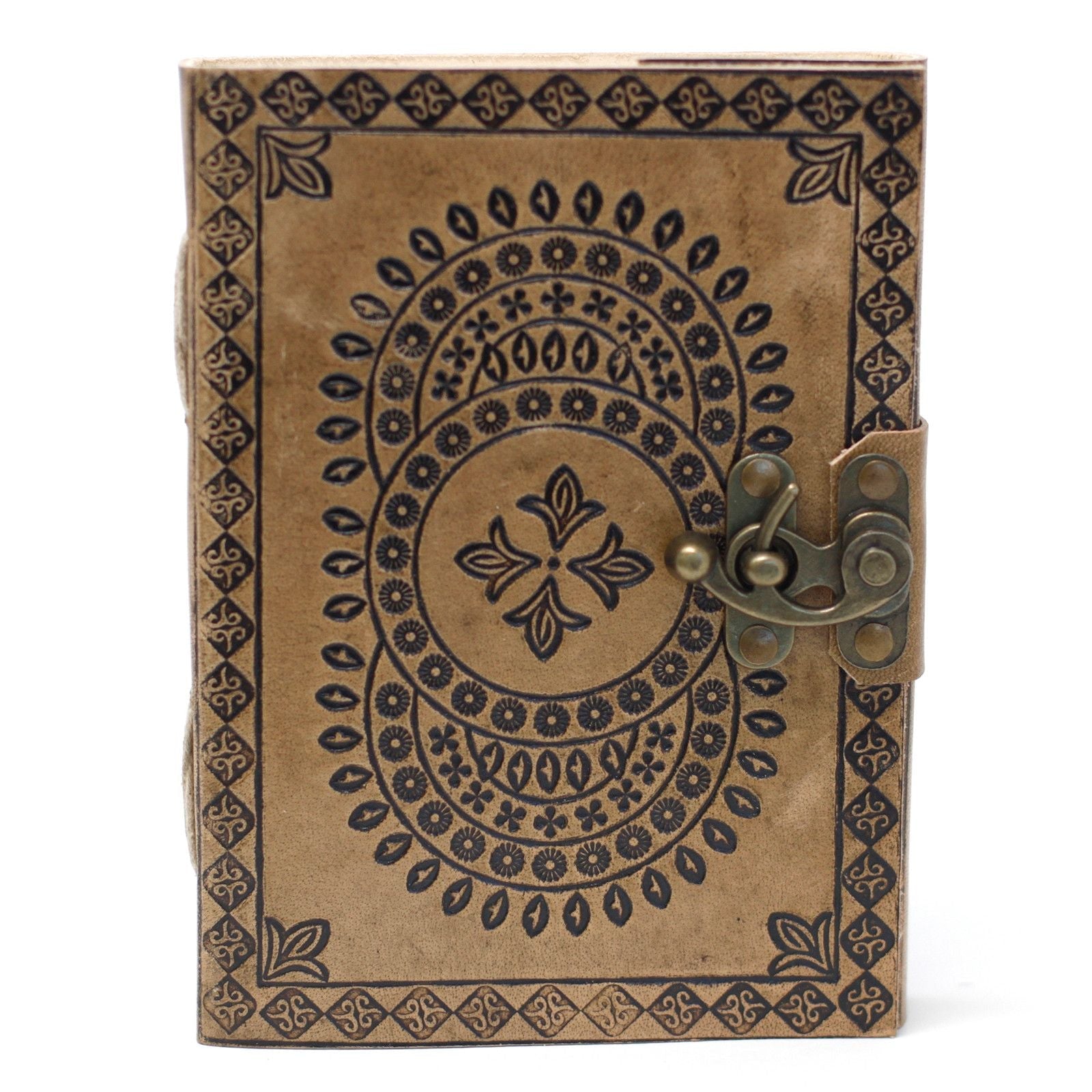 Caderno de Couro - Diário Estilo Vintage 18x13cm