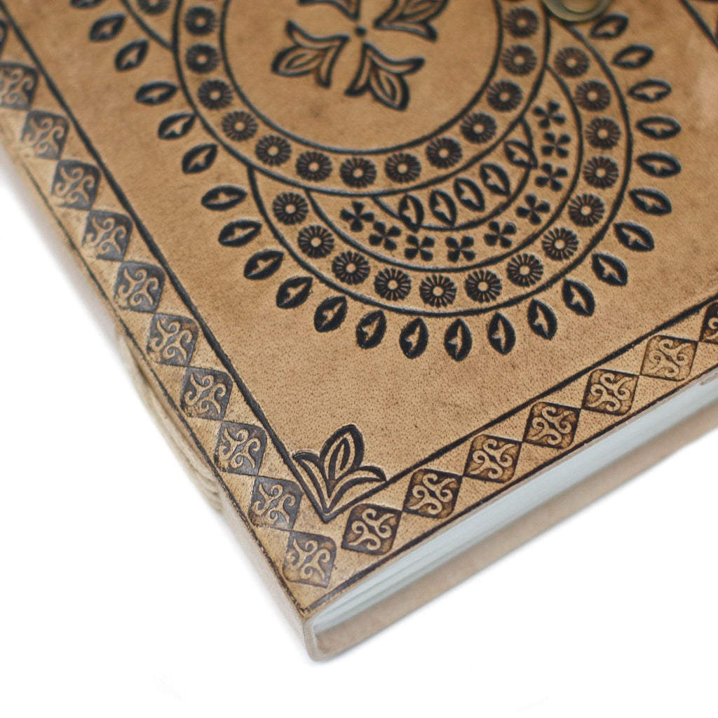 Caderno de Couro - Diário Estilo Vintage 18x13cm