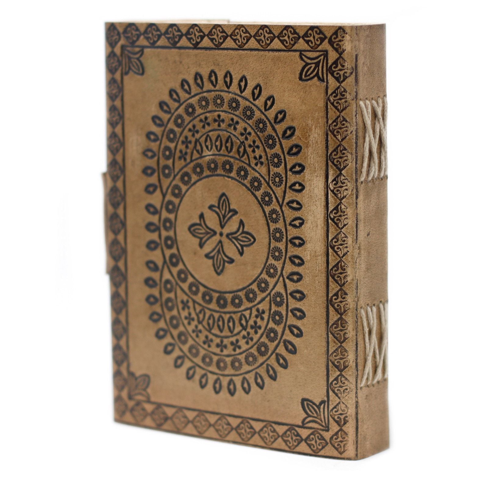 Caderno de Couro - Diário Estilo Vintage 18x13cm
