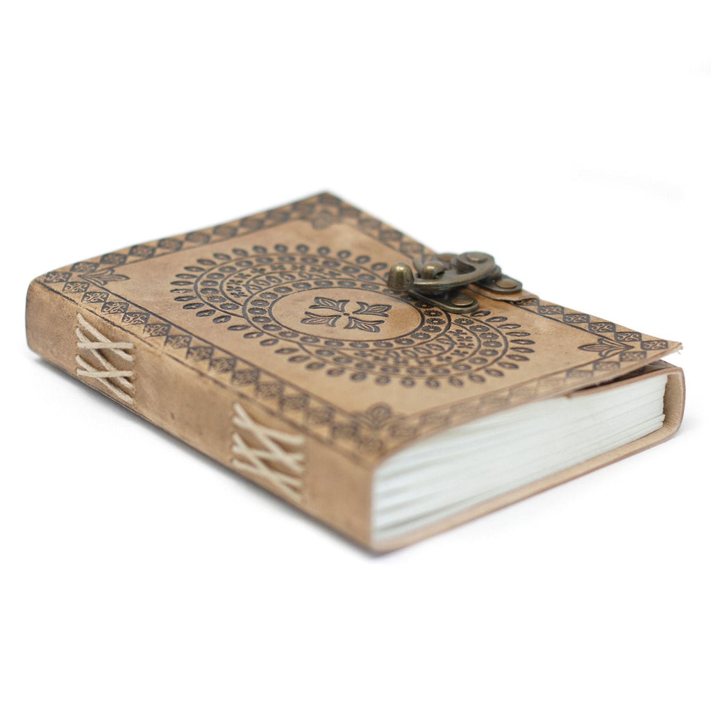 Caderno de Couro - Diário Estilo Vintage 18x13cm