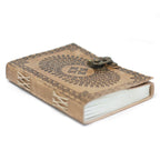 Caderno de Couro - Diário Estilo Vintage 18x13cm