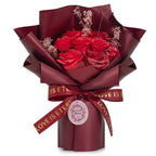 Ramo Grande de Rosas Vermelhas - O Amor é Eterno - Cartão de Presente
