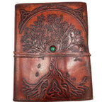 Caderno de Couro Árvore da Vida - 20x16x2cm