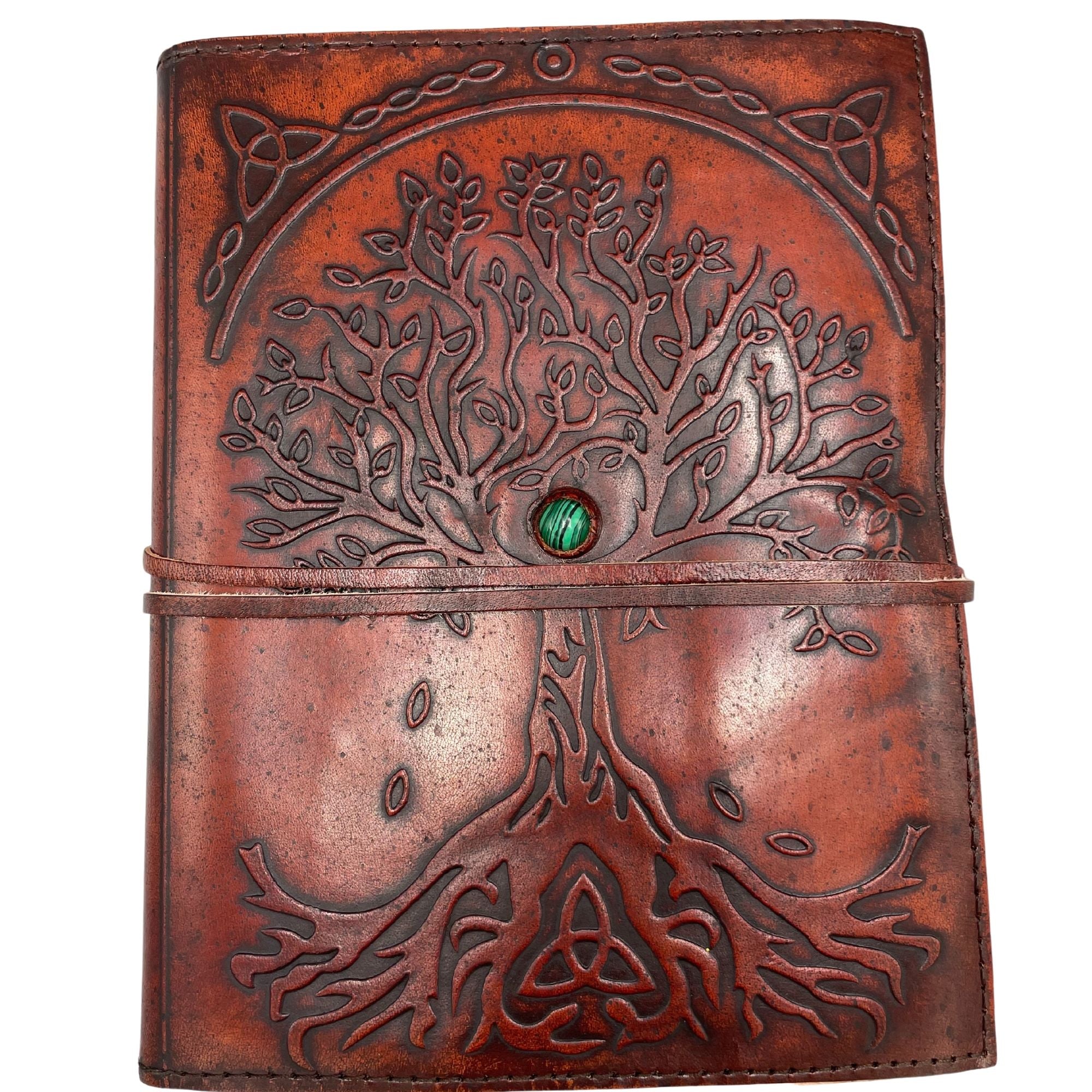 Caderno de Couro Árvore da Vida - 20x16x2cm