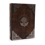 Livro Bronzeado Vermelho - Decoração de Rosas em Relevo