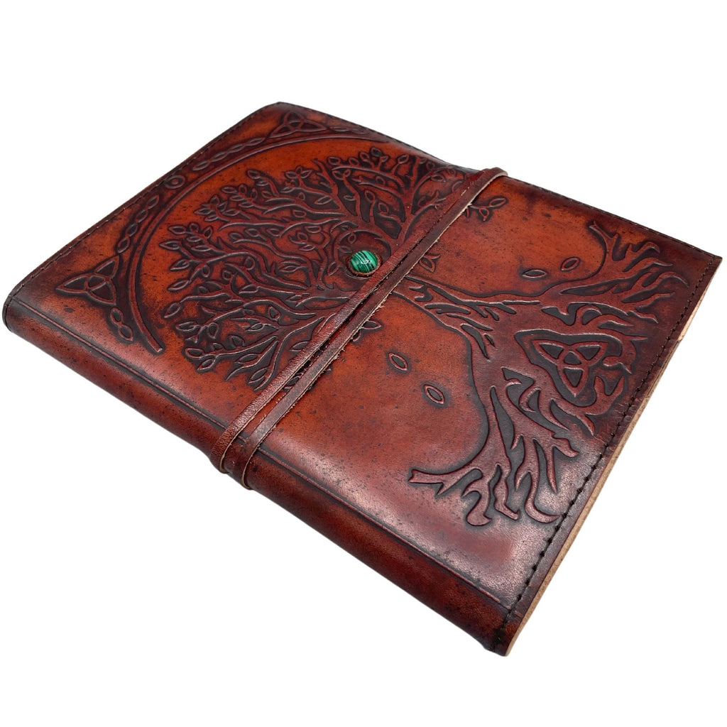 Caderno de Couro Árvore da Vida - 20x16x2cm