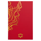 Diário de Bem-Estar Vermelho - 120 páginas - Mandala Dourada e Lótus