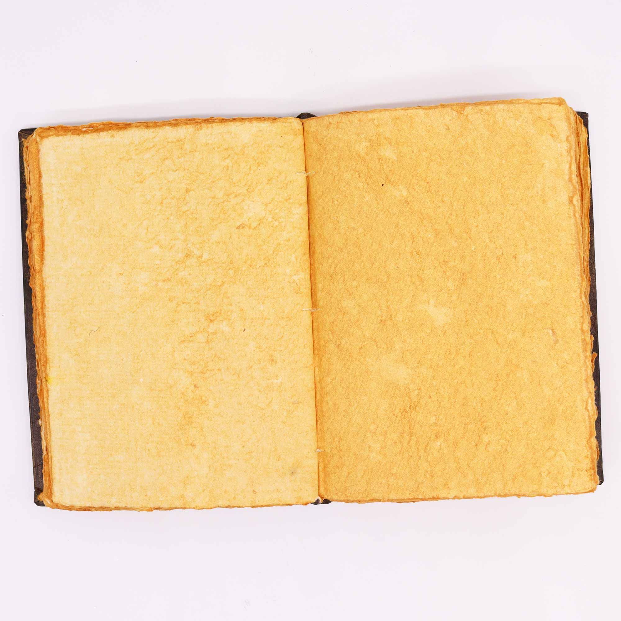 Livro Bronzeado Vermelho - Decoração de Rosas em Relevo