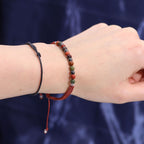Vela de Cristal do Zodíaco com Pulseira de Pedras - Carneiro