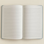 Caderno de Veludo Azul Escuro - 80 páginas - Mantém-te Selvagem, Filho da Lua