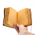 Caderno de Couro com Borda Irregular - Nem todos os dias são bons