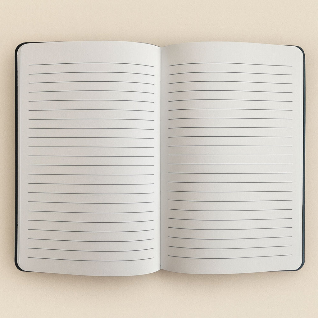 Caderno de Veludo Verde Escuro - 80 páginas - Faz Acontecer
