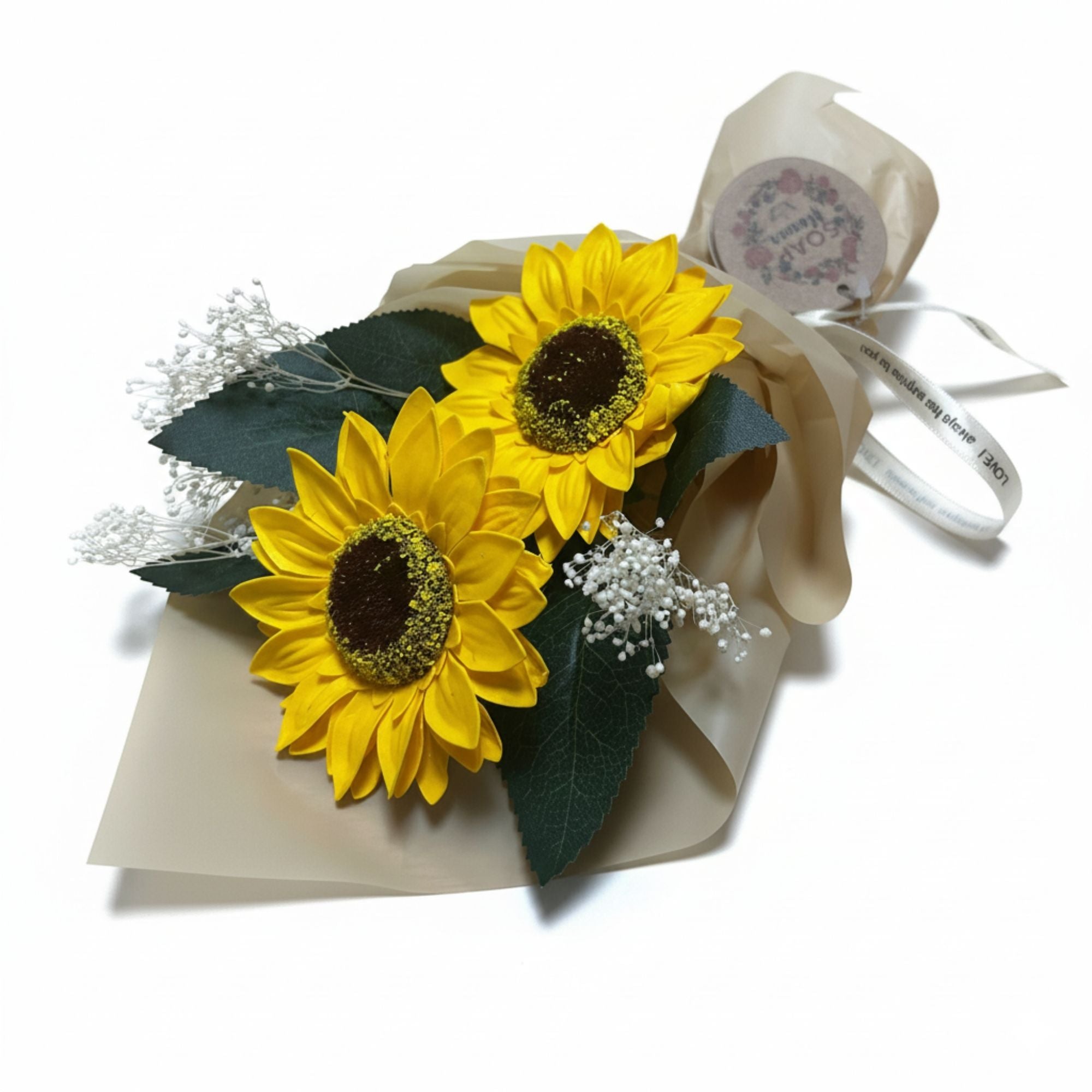 Ramo de Flores de Sabão - Dois Girassóis