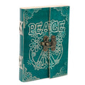 Caderno de Couro Paz - 18x13cm