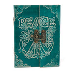 Caderno de Couro Paz - 18x13cm