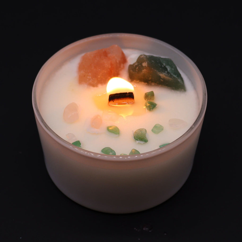 Vela de Cristal de Chakra - Chakra Coração