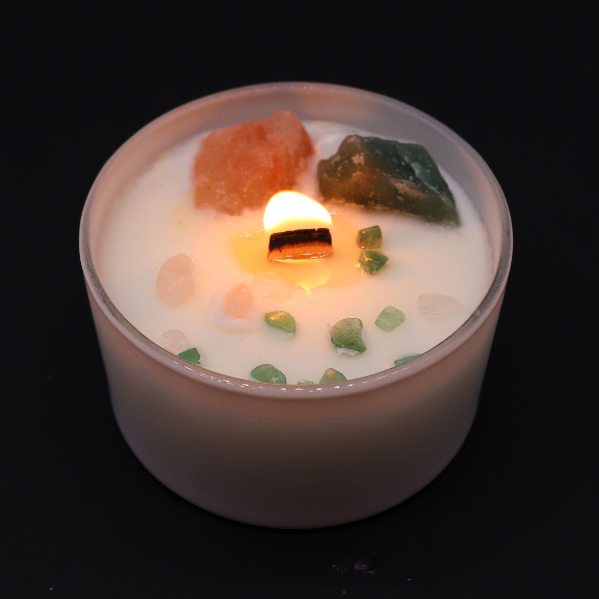 Vela de Cristal de Chakra - Chakra Coração